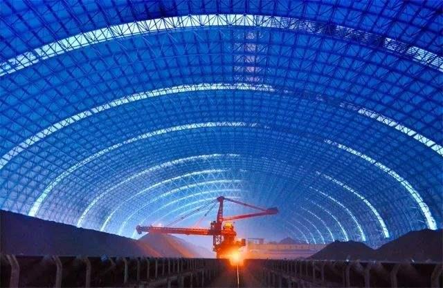 亳州亿优钢构工程师为您解析原料场封闭技术的特点和类型